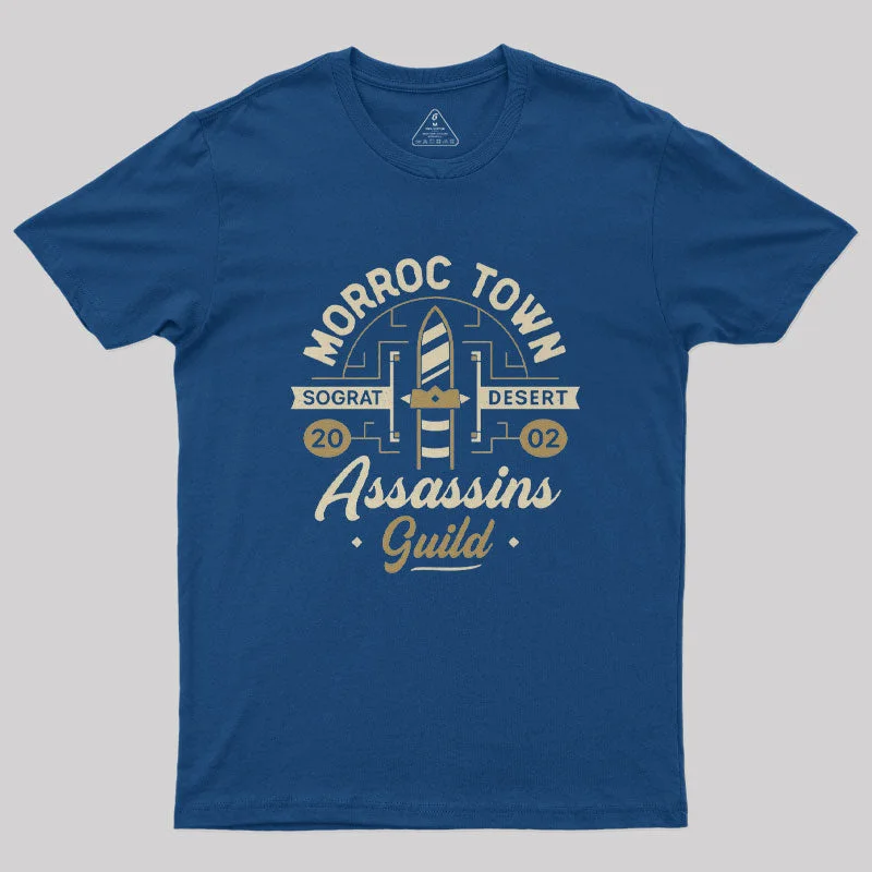 Morroc Oasis Town Guild Geek T-Shirt Trendy Women's Oversized