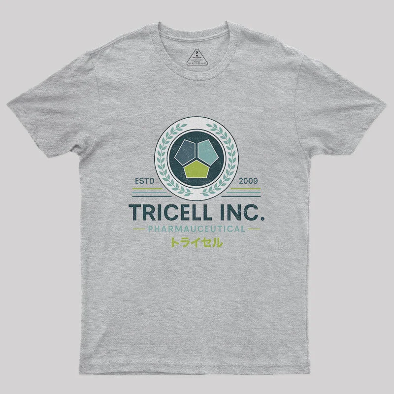 Tricell Vintage Emblem Geek T-Shirt Classic Women's Tweed