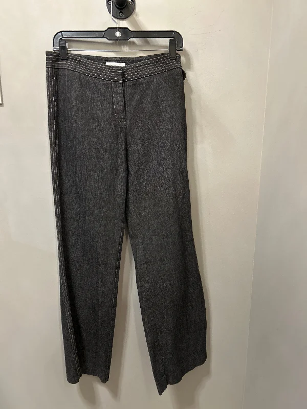 Jeans Wide Leg By Calvin Klein In Black Denim, Size: 8 Business