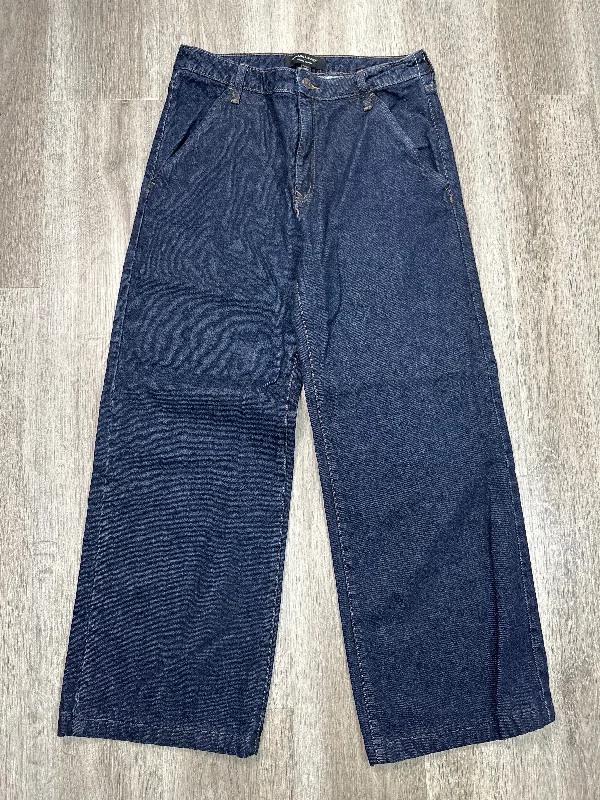 Jeans Wide Leg By Banana Republic In Blue Denim, Size: 10 Confident Women's Power