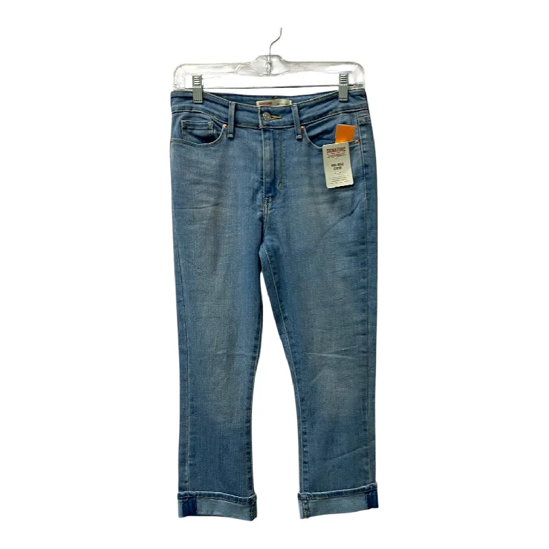 Jeans Cropped By Levis In Blue Denim, Size:2 Modern Women's Tech