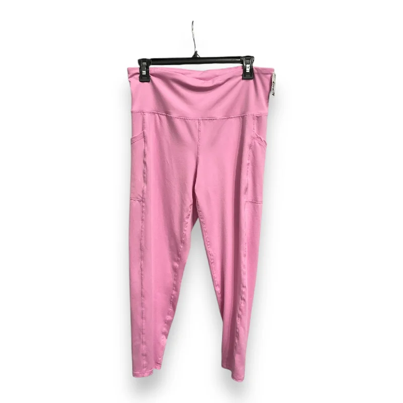 Athletic Leggings By Ideology In Pink, Size: L Monochromatic Office Style