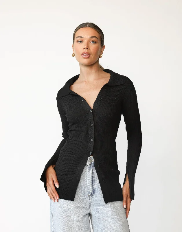 Theodore Top (Black) Relaxed Women's 