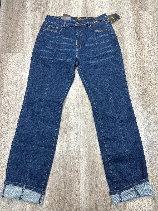 Jeans Wide Leg By L&B Appareal In Blue Denim, Size: 14 Modern Women's 
