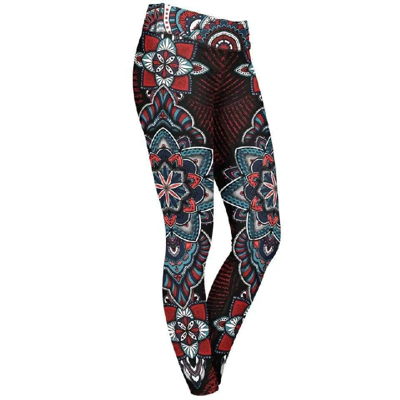 Royal Mandala Leggings Sophisticated Women's 