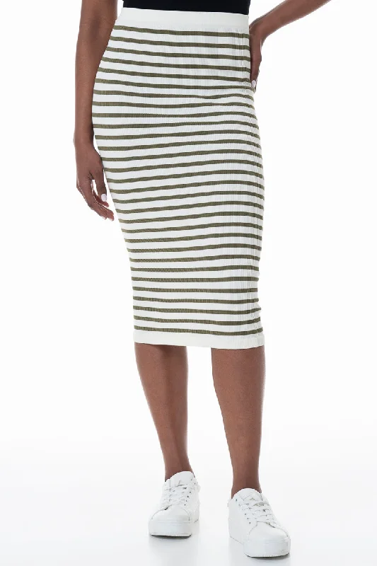 Bodycon Skirt _ 152016 _ Multi Stripe Scandinavian