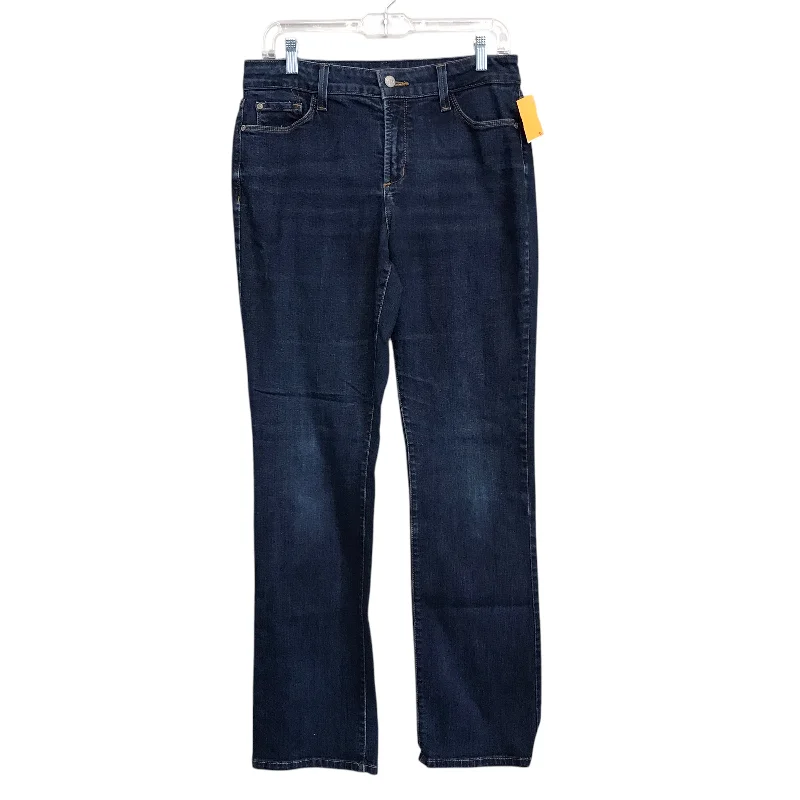 Jeans Straight By Not Your Daughters Jeans In Blue Denim, Size:12 Earthy Women's Hemp - based