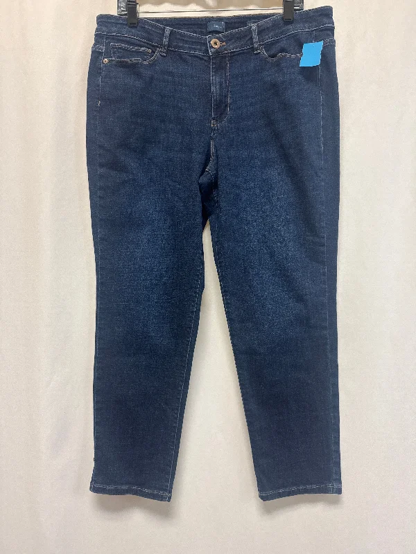 Jeans Boyfriend By J. Jill In Blue Denim, Size: 14p British Gentlewoman Style