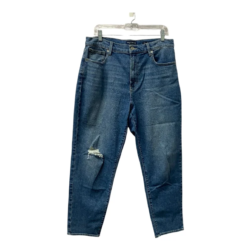 Jeans Straight By Lucky Brand In Blue Denim, Size:12 Hip Women's Retro