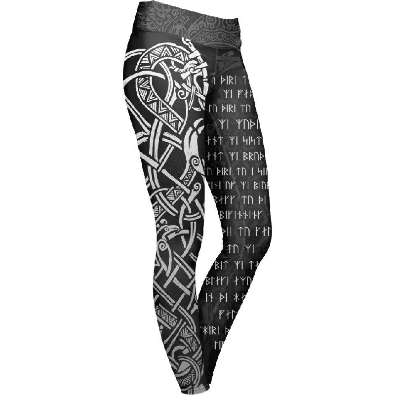 Viking Prayer Leggings Confident Women's High - fashion