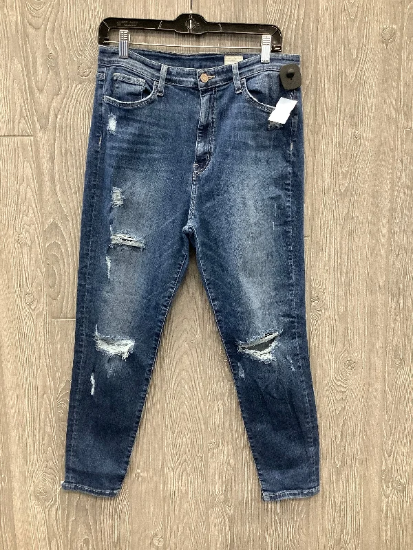 Jeans Skinny By Clothes Mentor In Blue, Size: 10 Polished Women's Silk