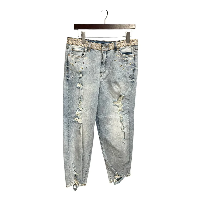 Jeans Boyfriend By Inc In Blue Denim, Size: 10 Classic Women's Pin - striped