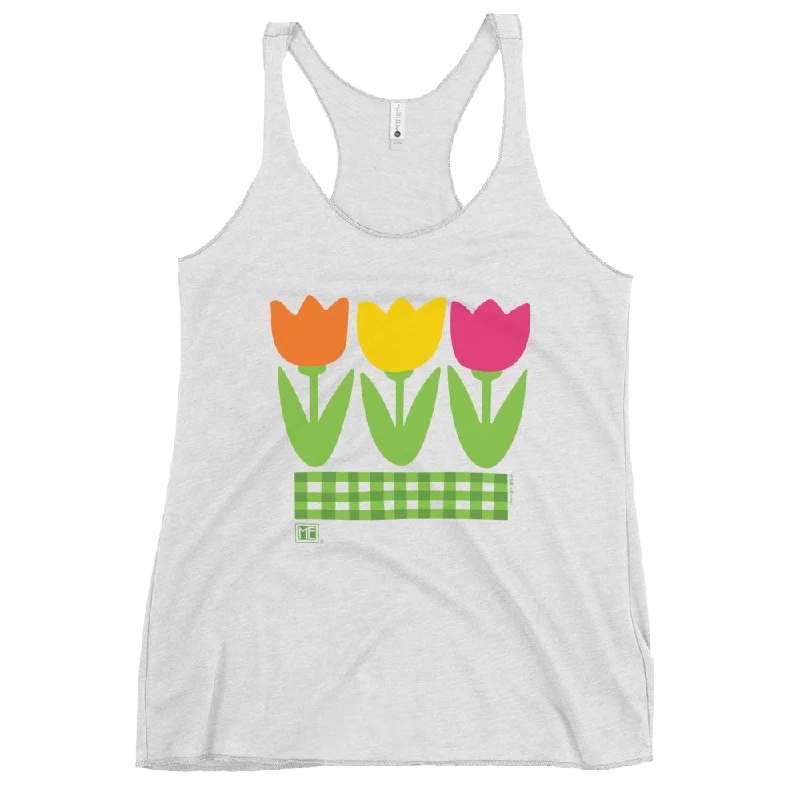 Triple Tulip Racerback Tank Disco