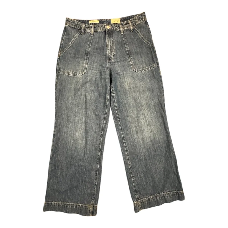 Jeans Wide Leg By Universal Thread In Blue Denim, Size: 14 Casual Women's Loose - fitting
