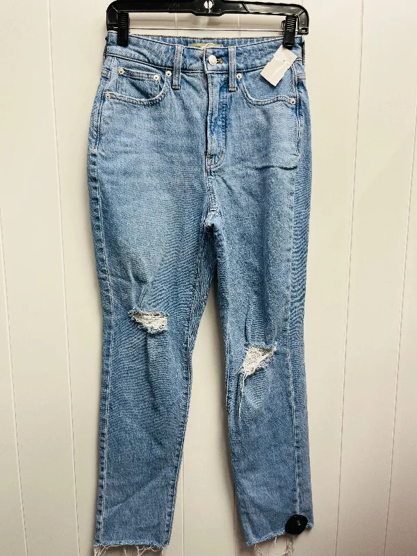 Jeans Straight By Madewell In Blue Denim, Size: 2 Dynamic Women's Moto