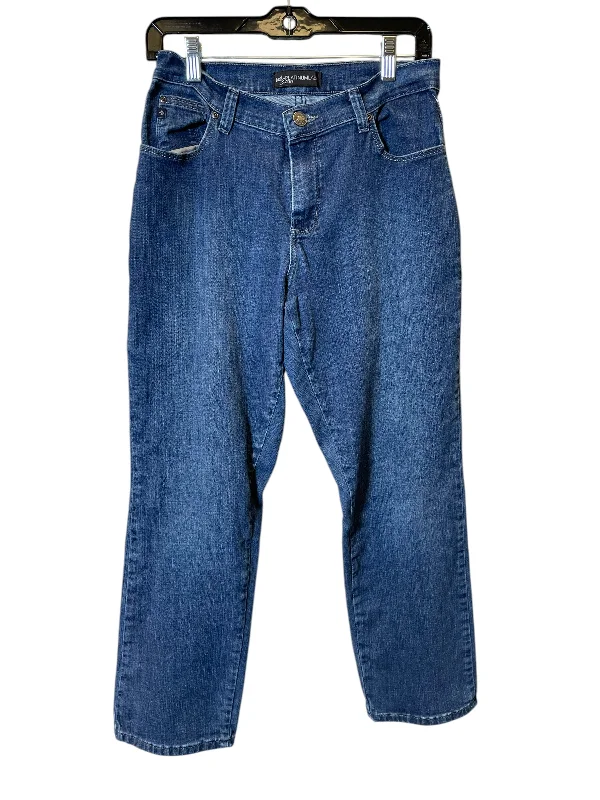Jeans Wide Leg By Lee In Blue Denim, Size: 14 Traditional Women's Wool