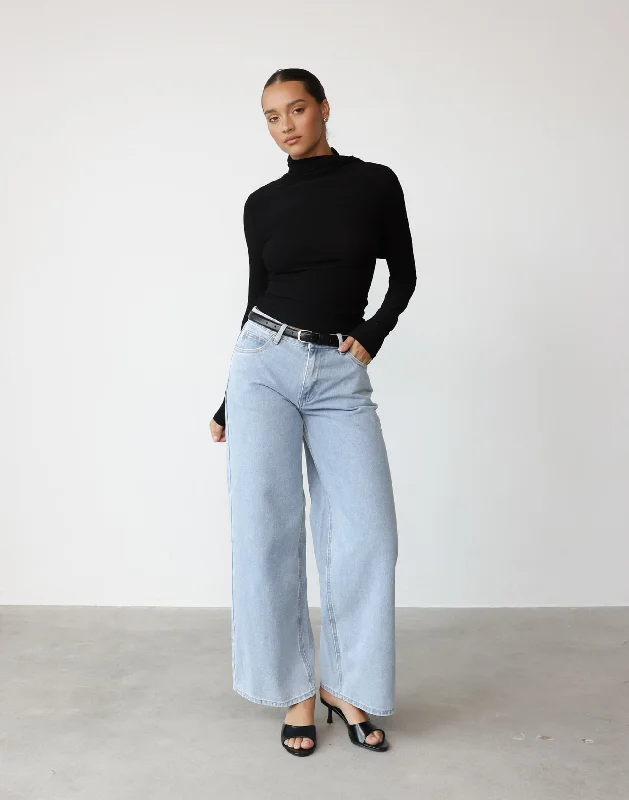 Barrymore Top (Black) Elegant Women's Formal 