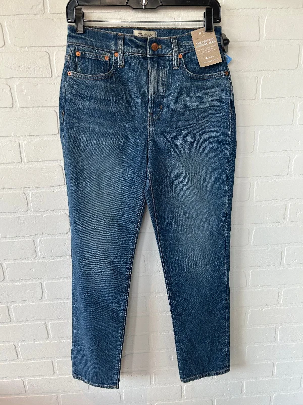 Jeans Straight By Madewell In Blue Denim, Size: 2 Street