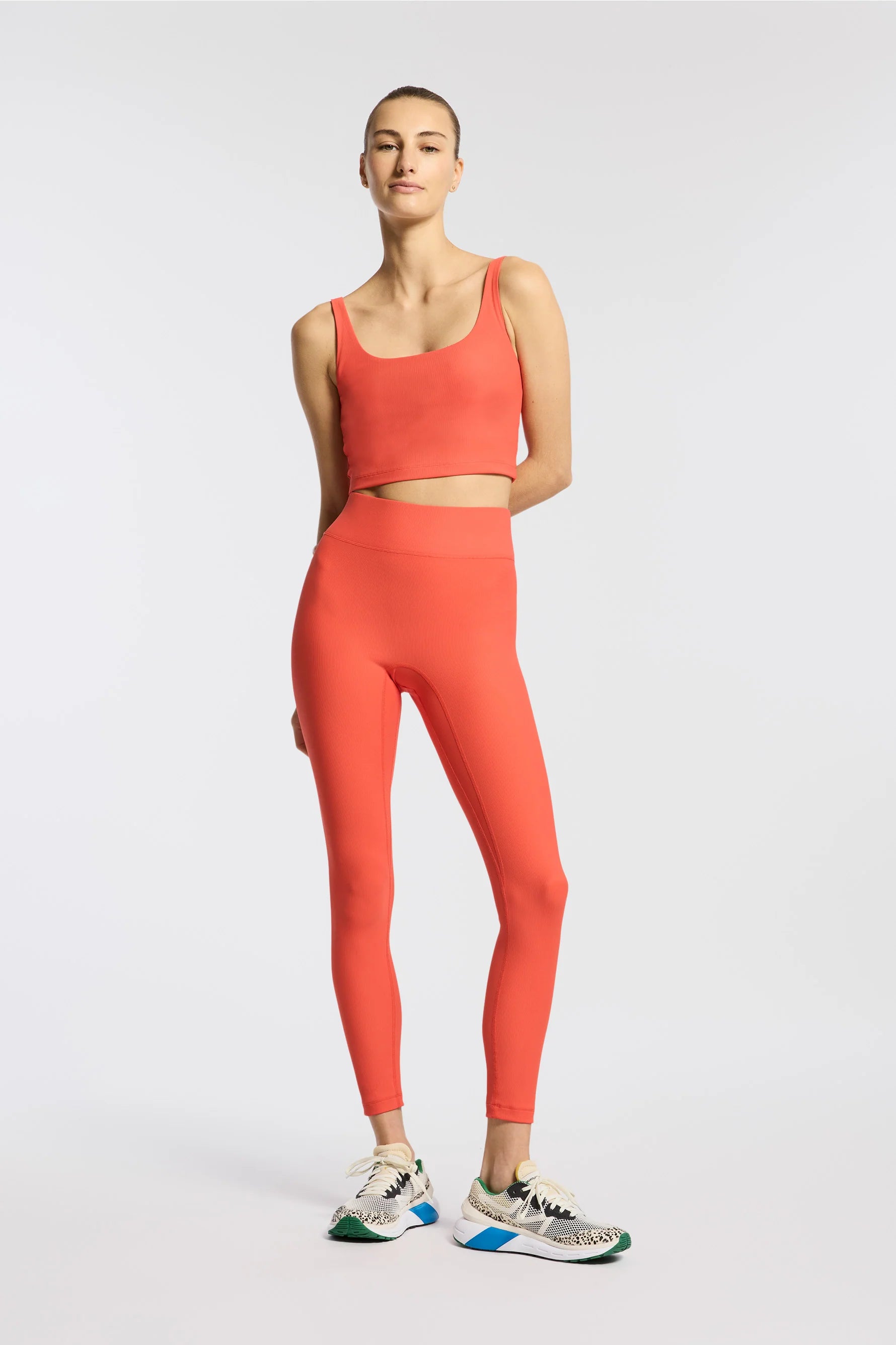 Center Stage Rib Legging Sharp Women's Italian