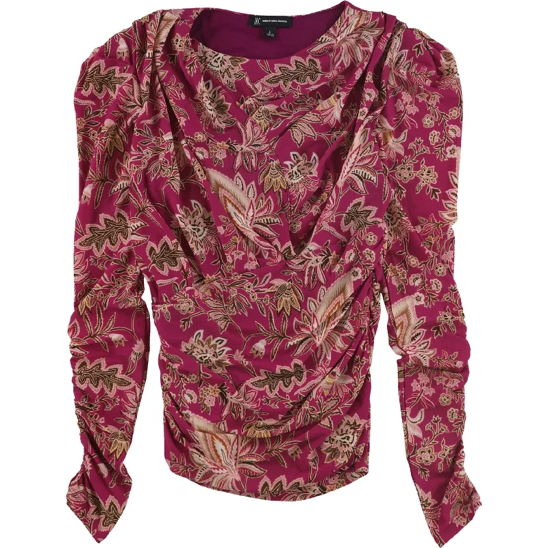 I-N-C Womens Floral Pullover Blouse, Pink, Small Vintage Women's 1970S 